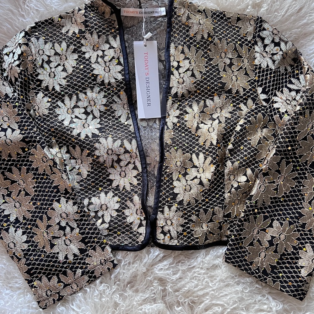 Sequin and Lace Bolero NWT